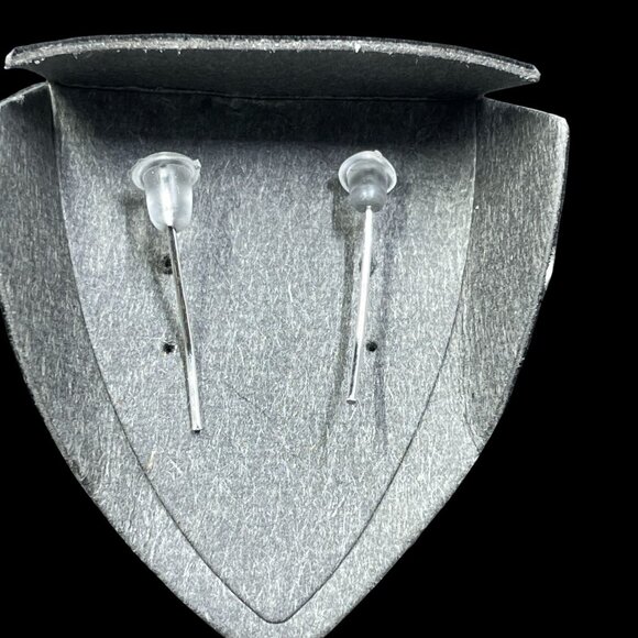 Swarovski Blue Crystal Ice Earrings Silver Dainty Coquette Resort Jewelry Gift - Picture 5 of 6